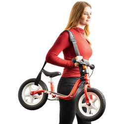 femme avec Sangle de transport pour draisienne - Tragegurt Buddy - Puky