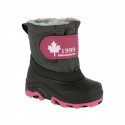 Bottes neige bébé Elementerre Albox - Gris/Fushia