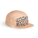Casquette enfant five panel anti-UV - KietLa - Leopard Abricot