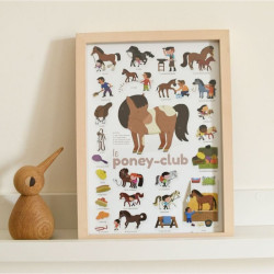 poster créatif enfant - le poney club poppik