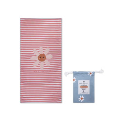 Serviette de bain pour enfant en microfibre 135 x 65 cm - Swim Essentials - Daisy Flower et pochette