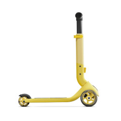 Trottinette pliable pour les enfants : la Puky Push - Puky - Pineapple  de profil