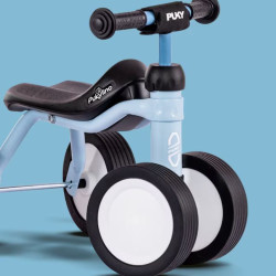 gros plan de Porteur spécial bébé dès 1 an : le Pukylino - Puky - Retro Blue