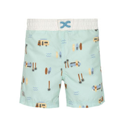 Short de bain enfant anti-UV - Lassig - Camper / vert écume