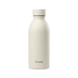 Gourde inox isotherme - Icon Matt 500 ml - Qwetch - Sable