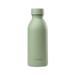 Gourde inox isotherme - Icon Matt 500 ml - Qwetch - Vert Tilleul