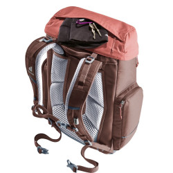 Sac à dos d’école - Scula -  Deuter -  Raisin / Caspia avec poche supérieure ouverte