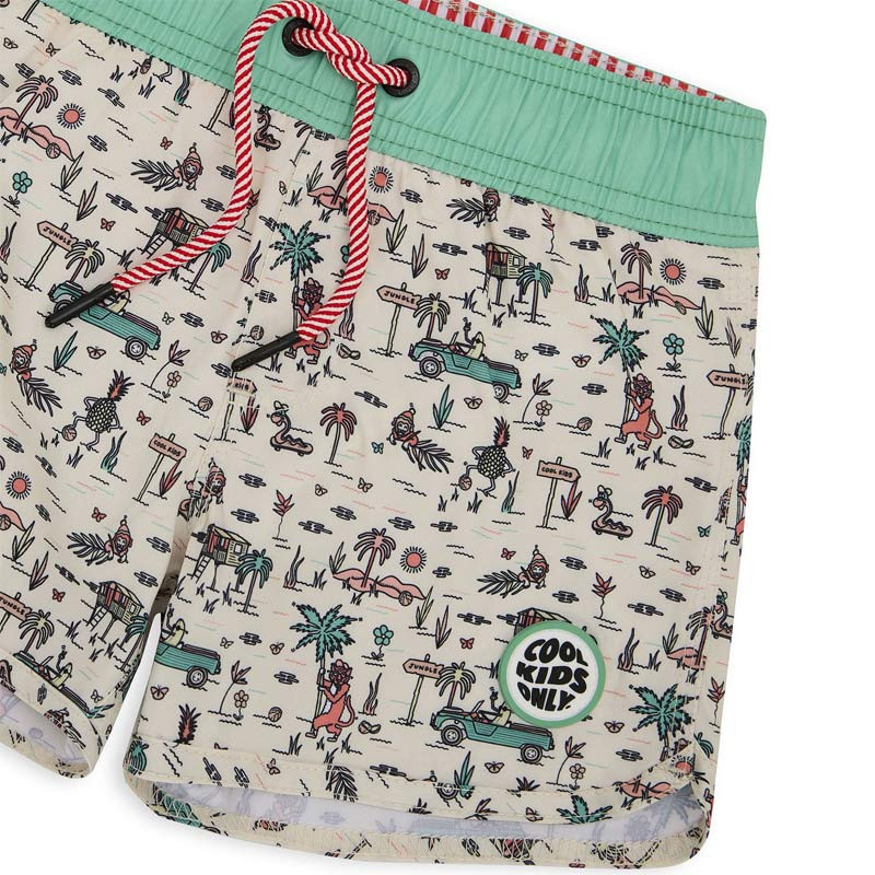 Short de bain garçon - Hello Hossy - Jungly - detail