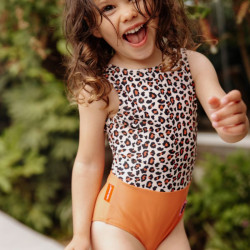 Maillot de bain fille 1 pièce - Hello Hossy - Léopard