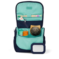 Pochette Trousse de toilette pour enfants - Affenzahn - Ours ouverte et pleine