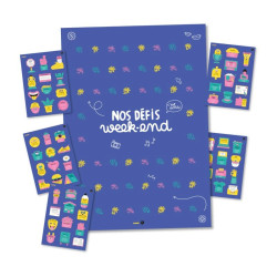 Poster à sticker Les défis week-end - Minus Édition