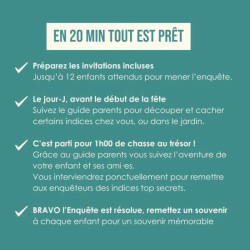 mode d'emploi de Chasse aux trésors pour enfants L’enquête anniversaire - En Cavale