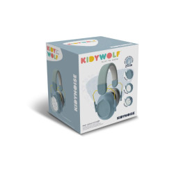 boite du Casque antibruit Kidynoise - Kidywolf - Bleu