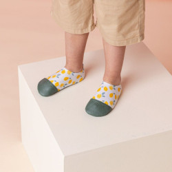 Chaussons souples enfant - Les Pas Petits - Citrons
