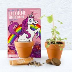 Kit graines à semer : Licorne - Radis et Capucine