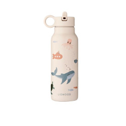 Gourde Liewood inox et isotherme Falk - 350ml - Sea creature / Sandy