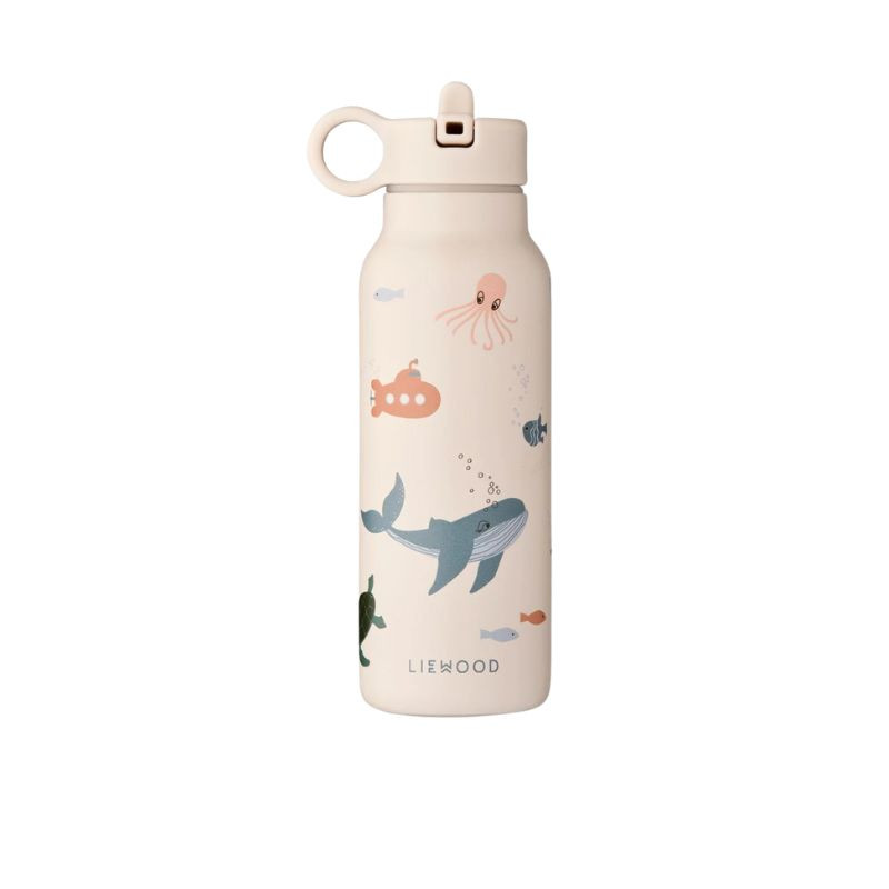 Gourde Liewood inox et isotherme Falk - 350ml - Sea creature / Sandy