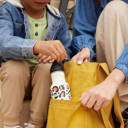 Kid Kanteen 350 ml en Inox - bouchon Sport - Leopard