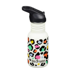 Kid Kanteen 350 ml en Inox - bouchon Sport - Leopard Print