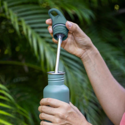 Kid Kanteen Inox - bouchon Sport - Leopard Print