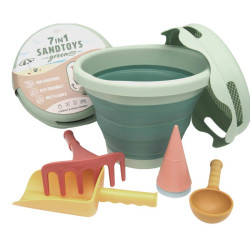Set de 7 jeux de plage bioplastic - Compactoys