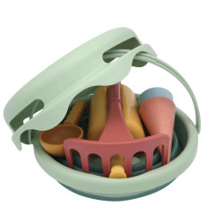 Set de 7 jeux de plage bioplastic - Compactoys rangé