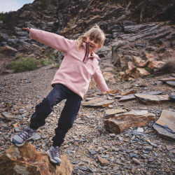 Polaire enfant Helvetia - Pink gum / Fig