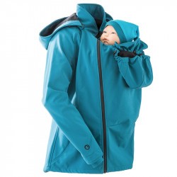 Veste de portage softshell Mamalila - bleu pétrole
