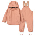 Ensemble de pluie imperméable Manu - Veste et Salopette - Liewood - Tuscany rose