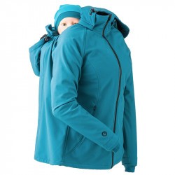 Veste de portage softshell Mamalila - bleu pétrole