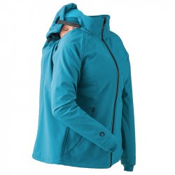 Veste de portage softshell Mamalila - bleu pétrole