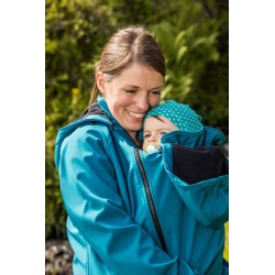 Veste de portage softshell Mamalila - bleu pétrole