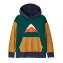 Sweat enfant Patagonia - K's LW Crew Sweatshirt - Driftways : Cascade Green