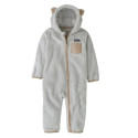Combinaison polaire bébé - Baby Furry Friends Hoody - Patagonia - Crisp Grey