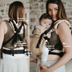 informations sur Porte bébé préformé Néo Plus V2 - Néobulle - Savane