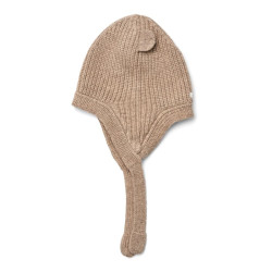 zoom sur Bonnet bébé Aviana - Liewood - Oat melange