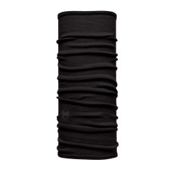 Tour de cou enfant en laine Merinos - BUFF - Black