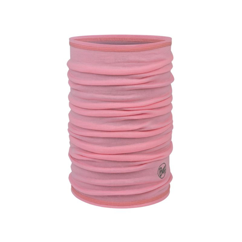 Tour de cou enfant en laine Merinos - BUFF - Solid Rose Pink