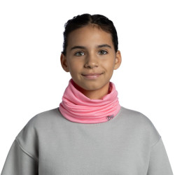 Tour de cou enfant en laine Merinos - BUFF - Solid Pink