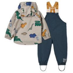 Ensemble de pluie imperméable Manu Veste et Salopette - Dinosaurs