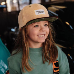 Casquette enfant en velours - Hello Hossy - Sweet Almond