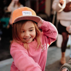 Casquette enfant en velours - Hello Hossy - Sweet Mandarine