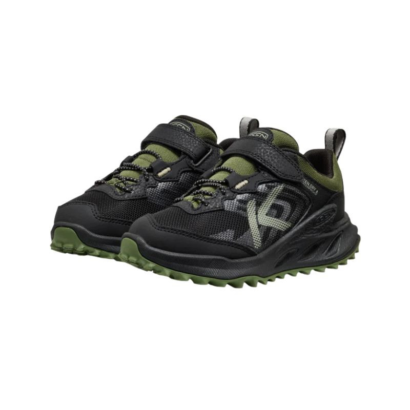 Chaussures de randonnée imperméables enfant Zionic WP – Keen - Black / Bronz Green