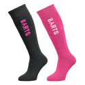 Chaussettes de ski enfant Basic - Barts : Lot de 2 paires - Anthracite & Fushia