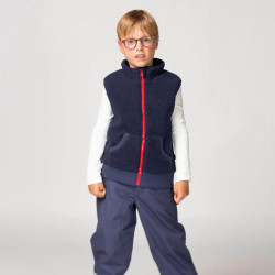 Polaire sans manche enfant - Ducksday - Dark Blue / Red