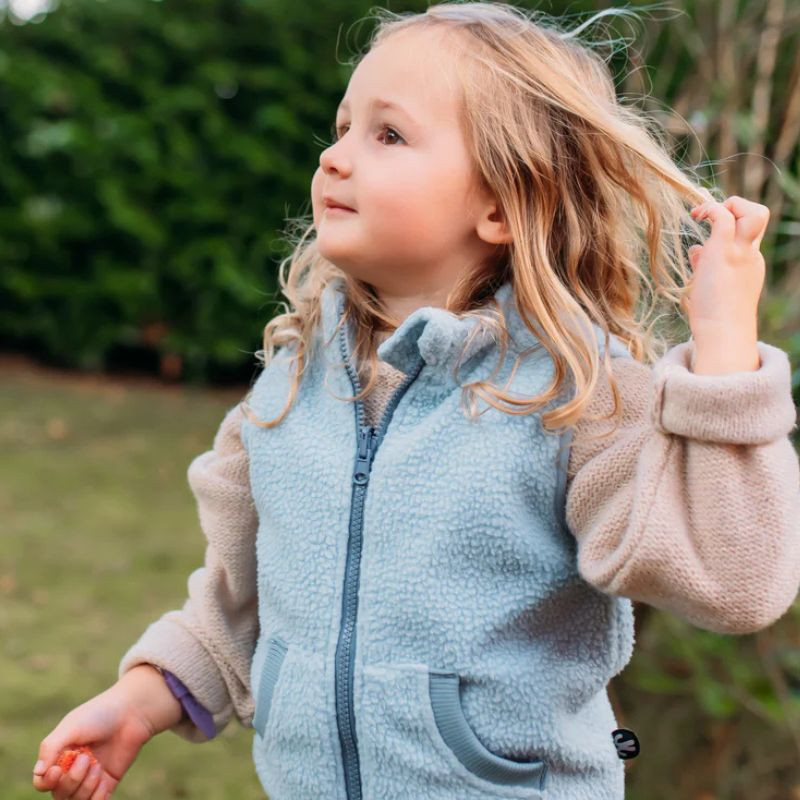 Polaire sans manche enfant - Ducksday - Light Blue / Blue