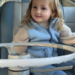 Polaire sans manche enfant - Ducksday - Light Blue