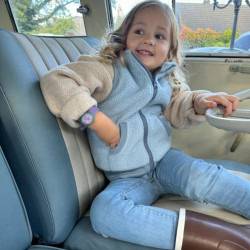 Polaire sans manche enfant -- Light Blue / Blue