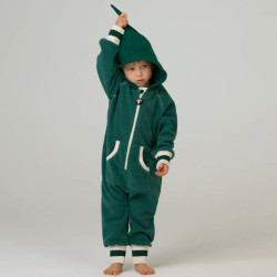 Combinaison polaire bébé - Ducksday - Dark Green / Ecru