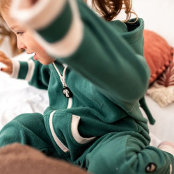 Combinaison polaire bébé - Ducksday - Dark  / Ecru